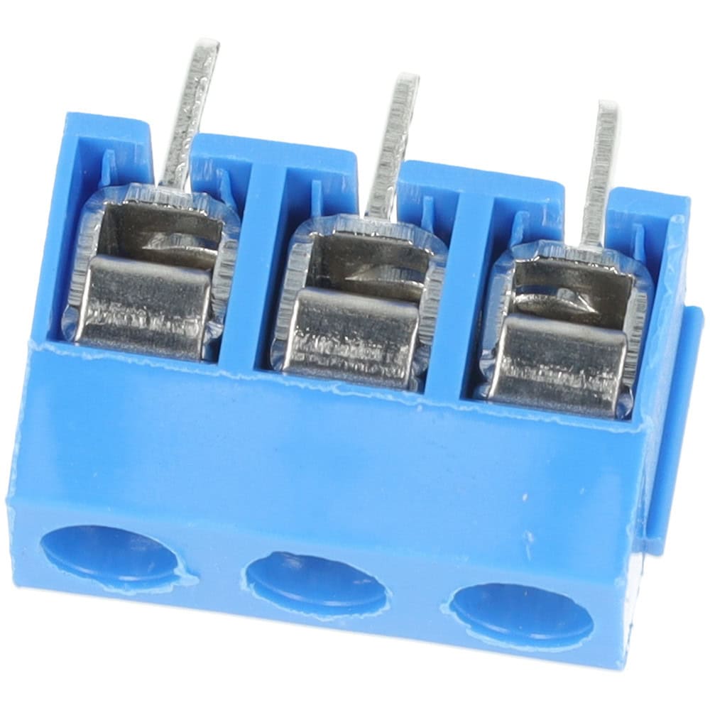 Złącze śrubowe ARK 3-pin 5.08mm KF301-3P niebieskie - Sklep msalamon