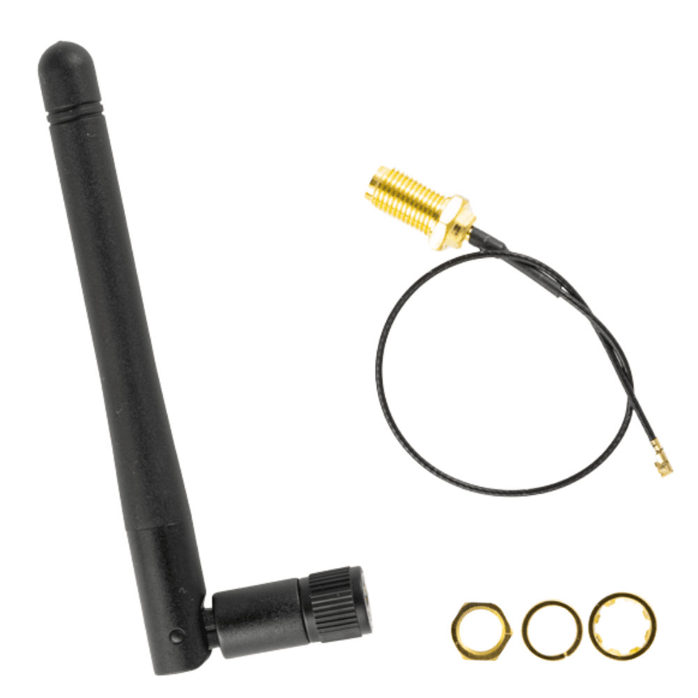 Antena WiFi 2.4GHz 3dBi łamana dookólna z przewodem - Sklep msalamon