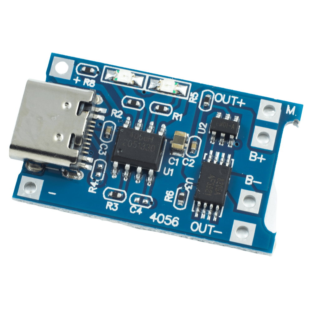 Ładowarka Li-Ion Li-pol z buforem TP4056 1A USB-C - Sklep msalamon