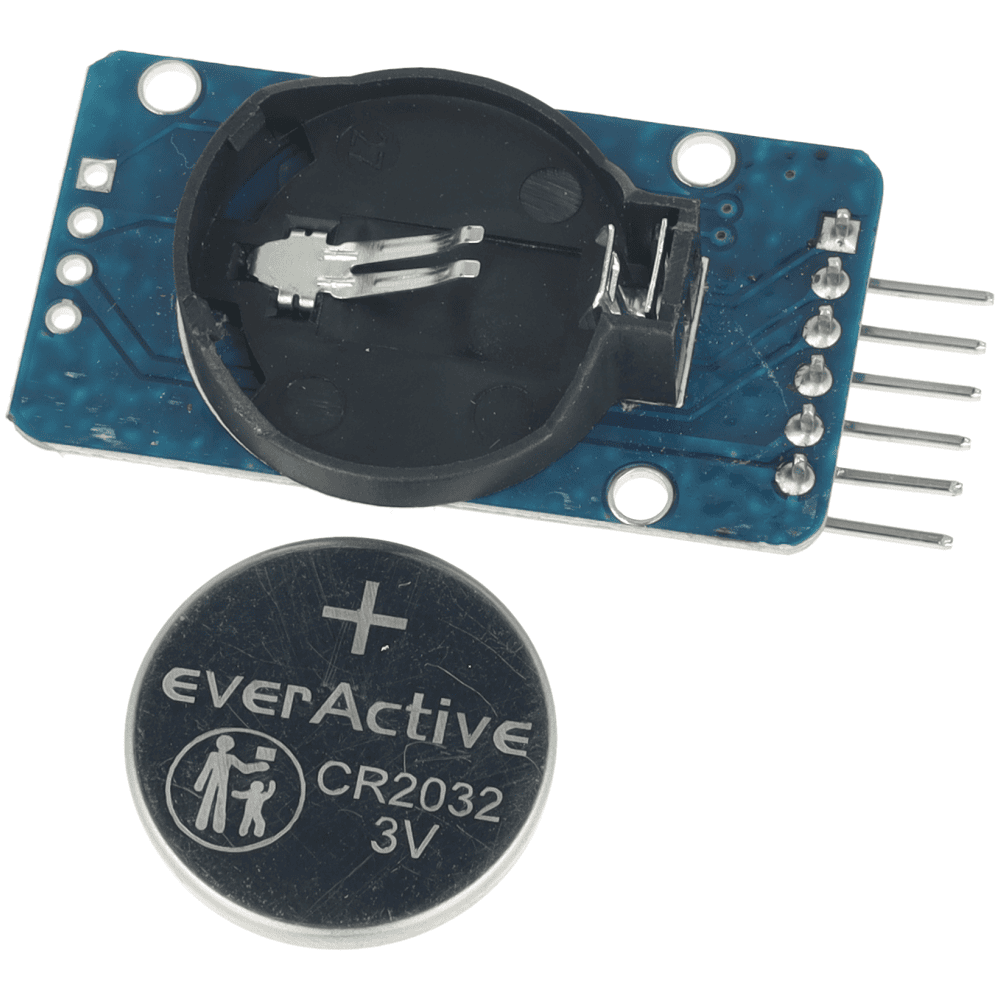 Moduł RTC DS3231 + EEPROM 24C32 z baterią CR2032 - Sklep msalamon