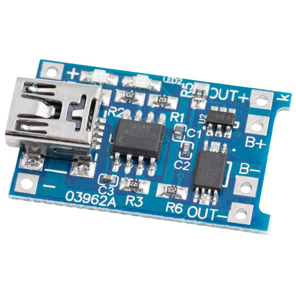Ładowarka Li-Ion Li-pol z buforem TP4056 1A Mini USB - Sklep msalamon
