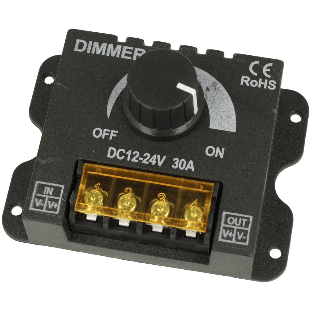 Ściemniacz LED DIMMER 30 A 12 - 24 V DC - Sklep msalamon