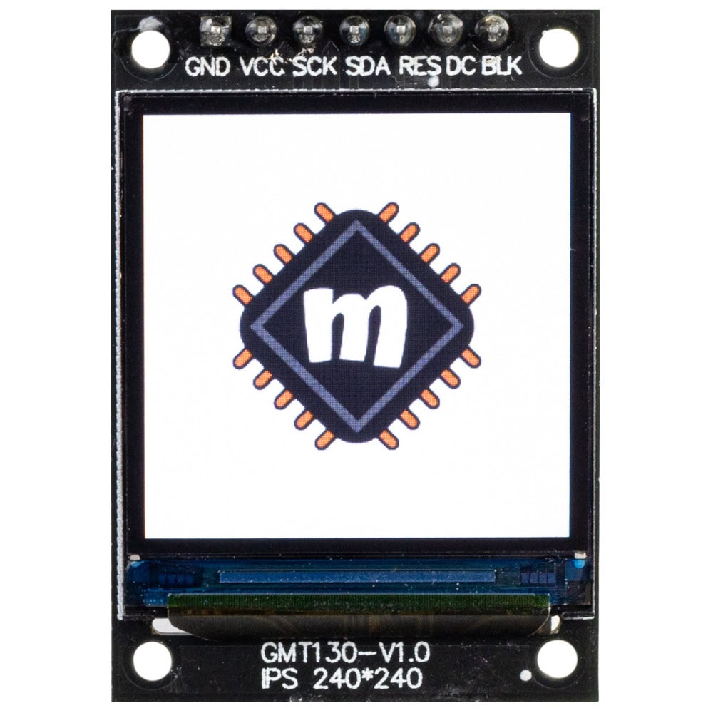 Wyświetlacz graficzny TFT IPS 1,3" 240x240px SPI - Sklep msalamon