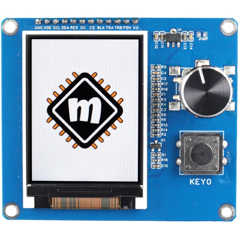 Wyświetlacz TFT LCD 2.0" 240x320px SPI z enkoderem obrotowym EC11 - Sklep msalamon