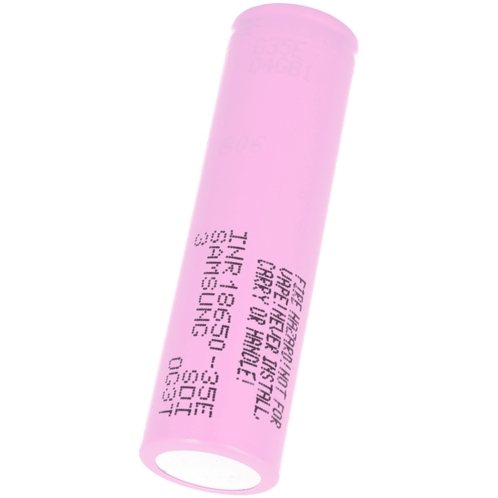 Ogniwo 18650 Samsung INR18650-35E 3450mAh 8A z podniesionym plusem - Sklep msalamon