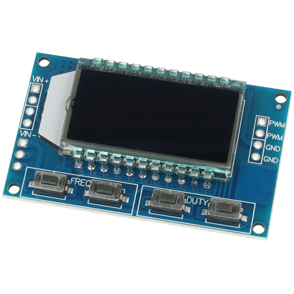 Moduł generatora sygnału PWM 1 Hz – 150 kHz z wyświetlaczem LCD - Sklep msalamon
