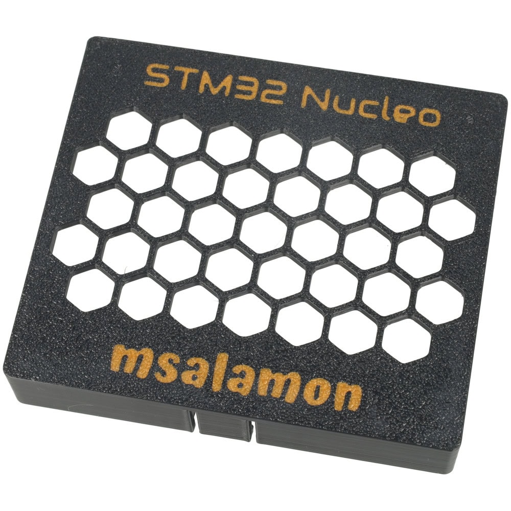 Obudowa do STM32 Nucleo-64 Czarno-brązowa - Sklep msalamon