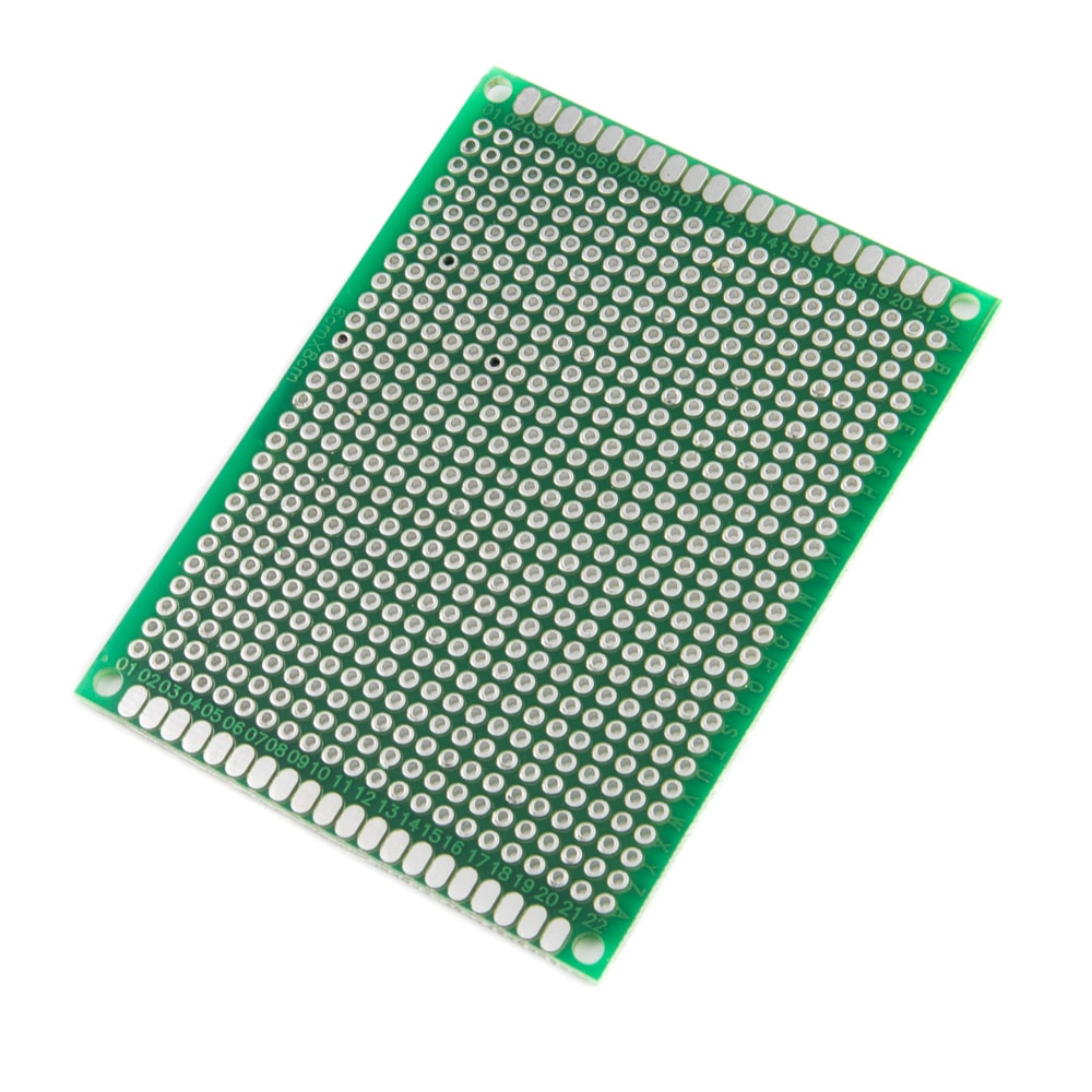 Uniwersalna płytka PCB 6x8cm dwustronna - Sklep msalamon