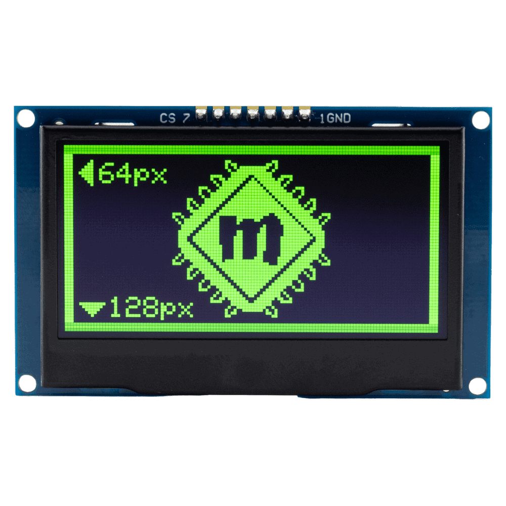Wyświetlacz OLED 2,42" 128x64px zielony - Sklep msalamon