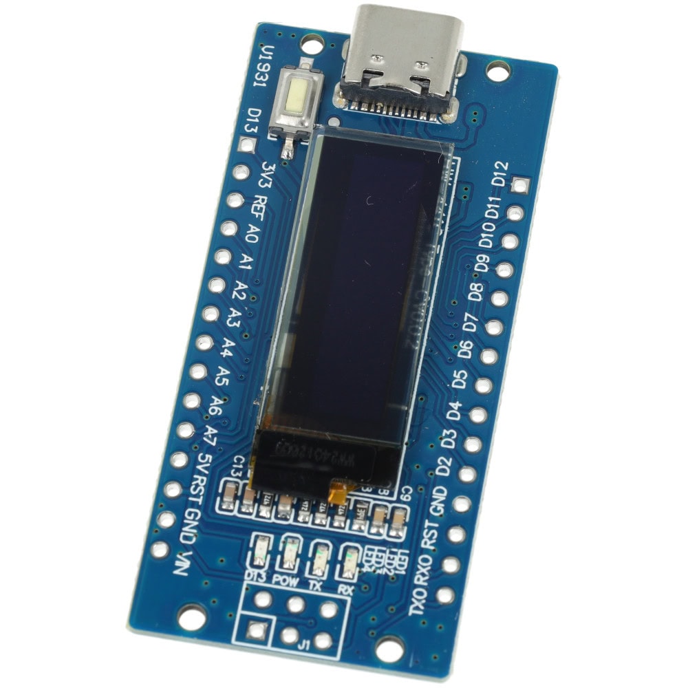Nano z wyświetlaczem OLED 0,91″ 128x32px I2C z USB-C zgodny z Arduino® - Sklep msalamon