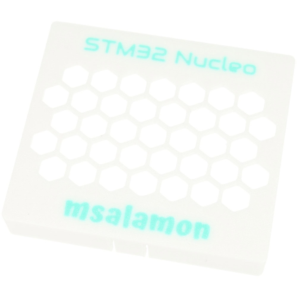 Obudowa do STM32 Nucleo-64 Biało-miętowa - Sklep msalamon