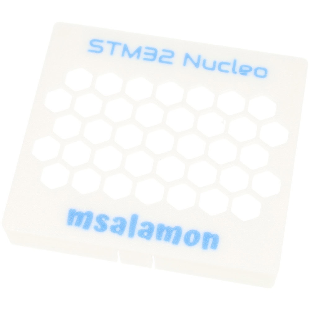 Obudowa do STM32 Nucleo-64 Biało-niebieska - Sklep msalamon