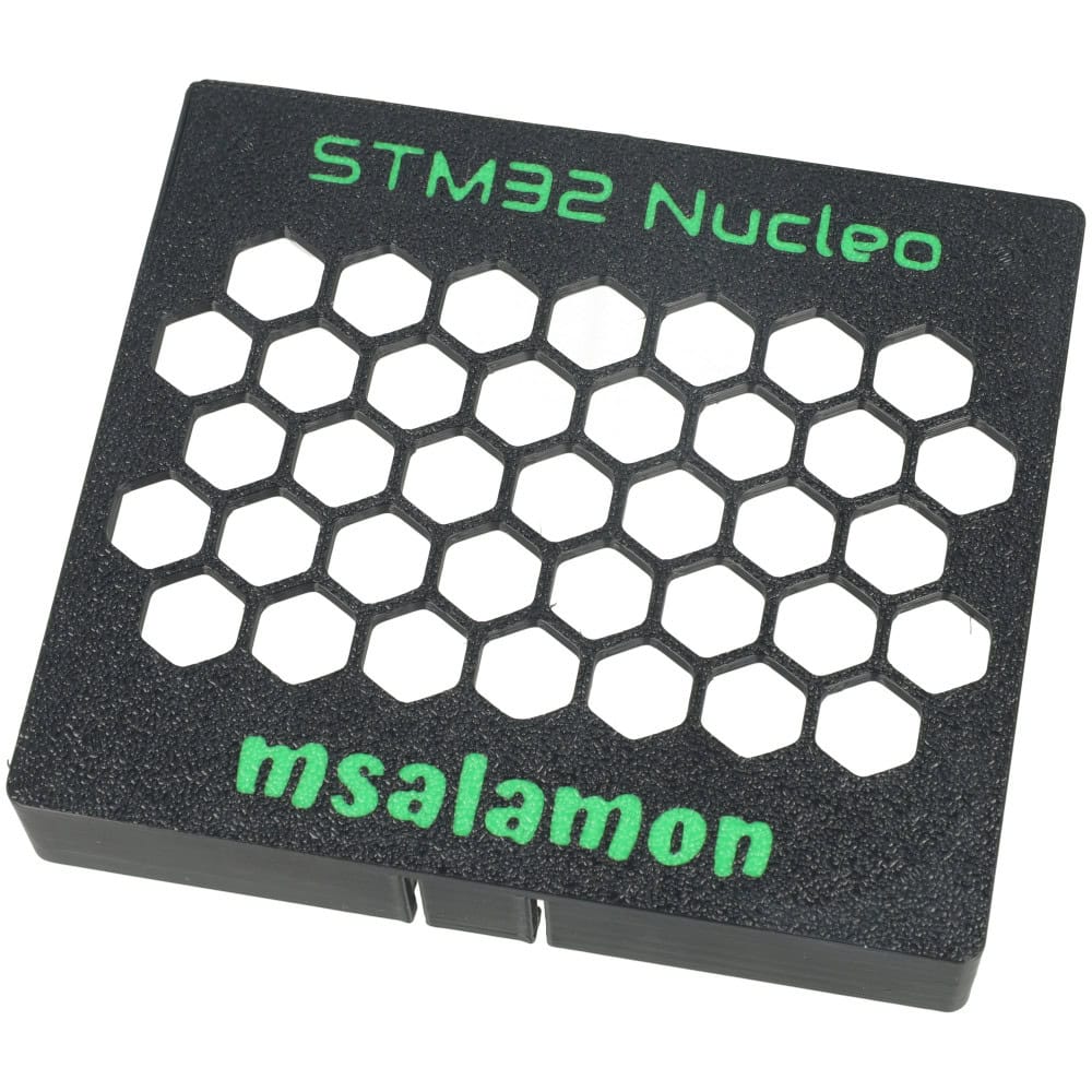Obudowa do STM32 Nucleo-64 Czarno-zielona - Sklep msalamon