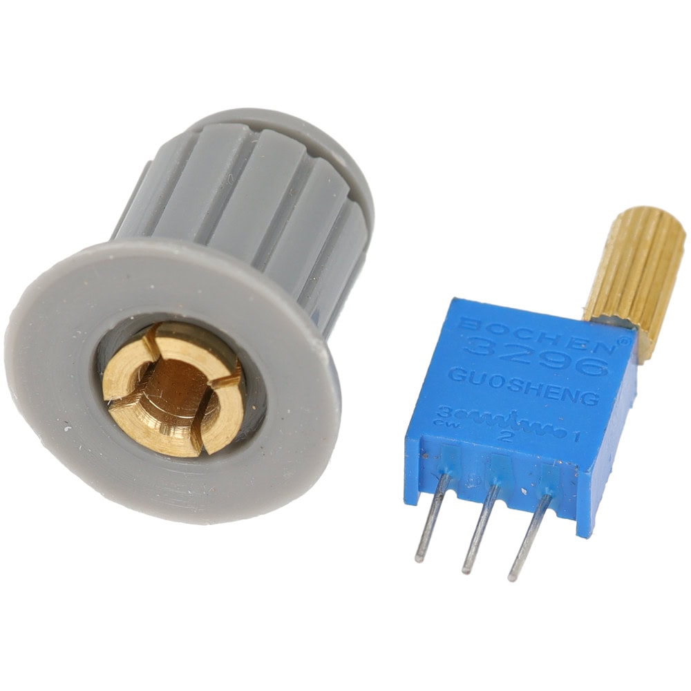 Potencjometr precyzyjny 3296W 1K ohm z pokrętłem i gałką - Sklep msalamon