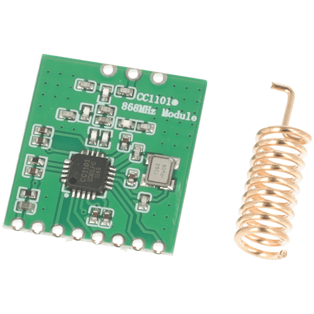 Moduł radiowy CC1101 RF 868 MHz z anteną - Sklep msalamon
