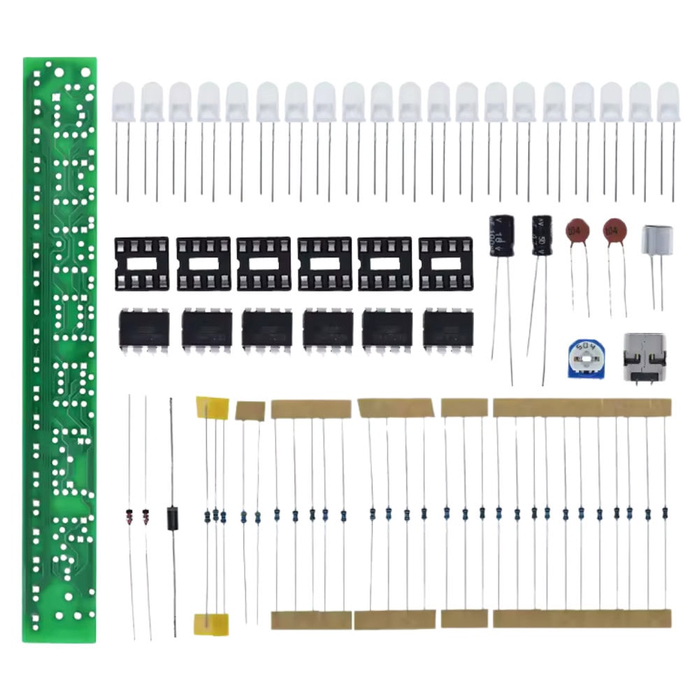 DIY analizator dźwięku LED - Zestaw do nauki lutowania - Sklep msalamon