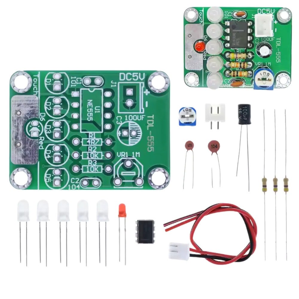 Zestaw DIY moduł opóźnienia systemów oświetlenia LED do nauki lutowania - Sklep msalamon