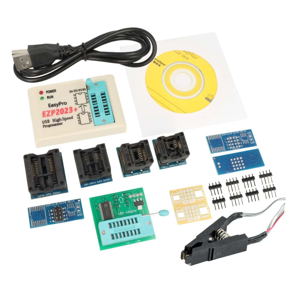 EZP2023+ Programator EEPROM MEGA zestaw z 10 adapterami - Sklep msalamon