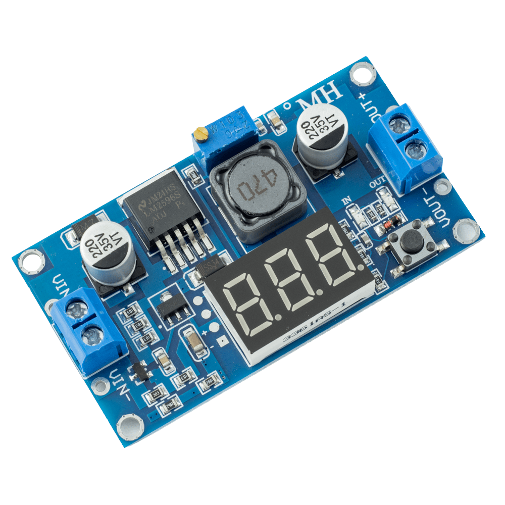 Przetwornica step-down LM2596 3A DC-DC z Woltomierzem - Sklep msalamon
