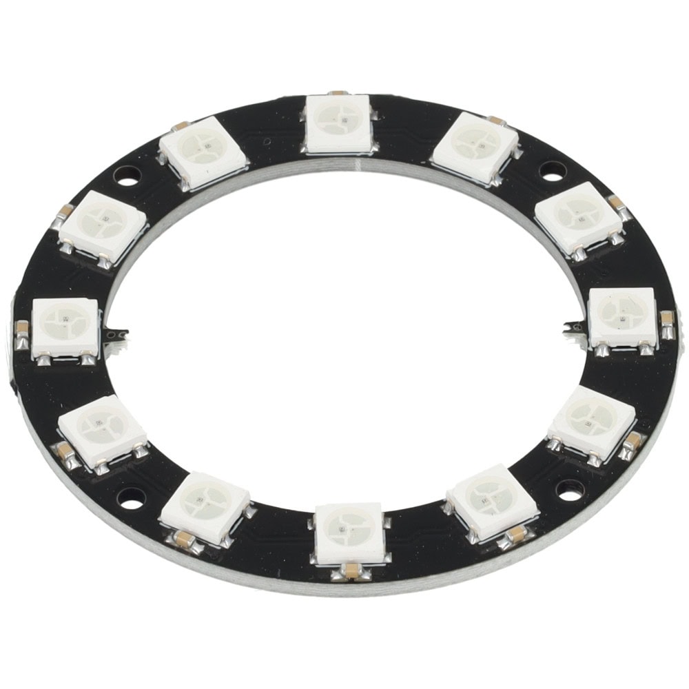 Pierścień 12 diod adresowalnych LED RGB WS2812 5V - Sklep msalamon