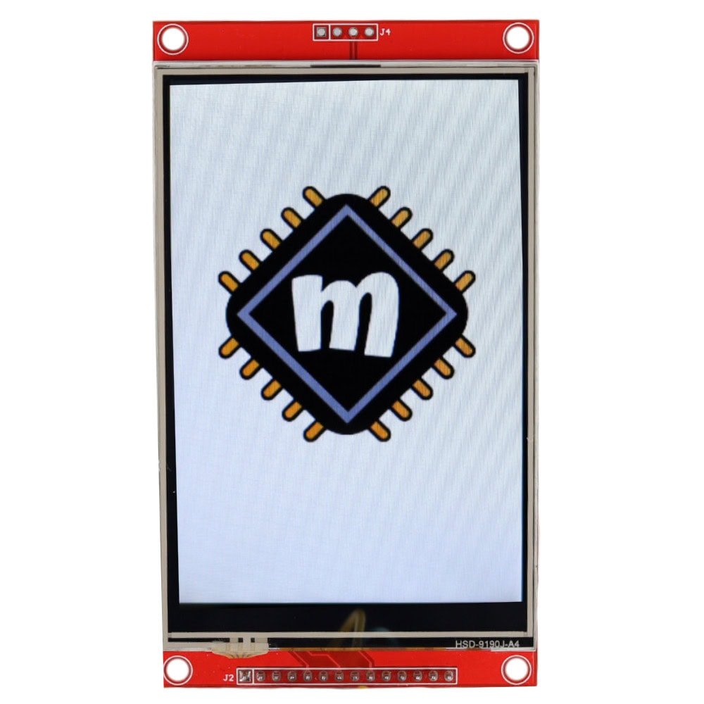 Wyświetlacz dotykowy TFT LCD 4,0" 320x480px z czytnikiem SD SPI ST7796 - Sklep msalamon