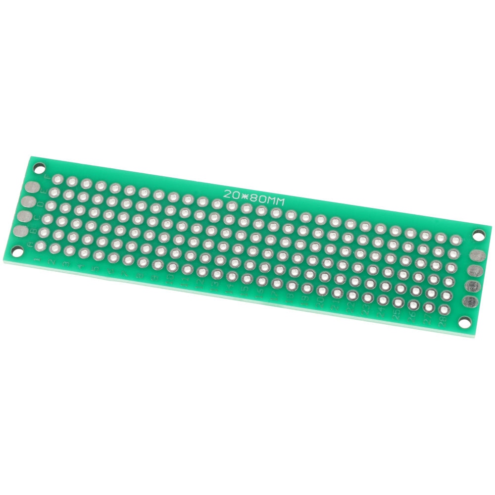 Uniwersalna płytka PCB 2x8cm dwustronna - Sklep msalamon