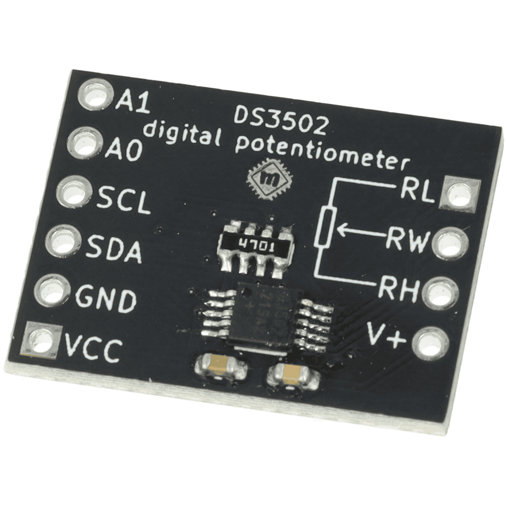 Moduł Potencjometru Cyfrowego 10kΩ I2C DS3502 - Sklep msalamon