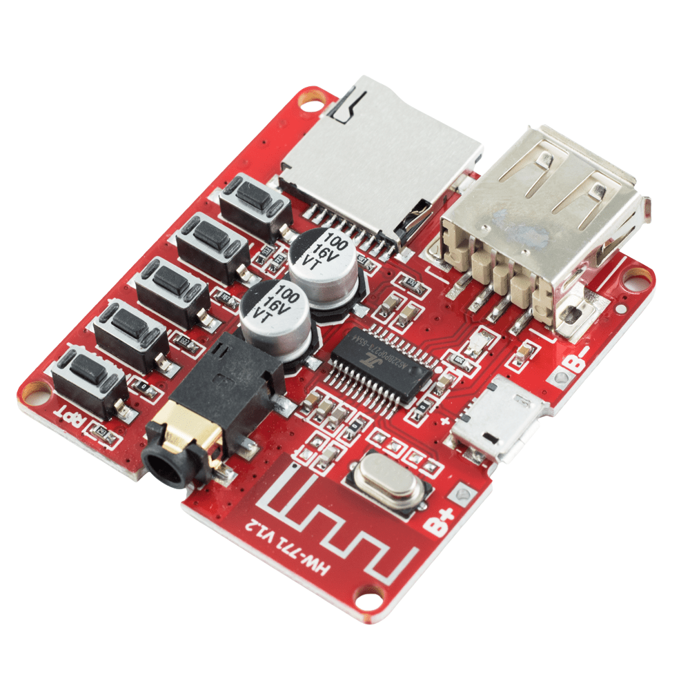 Moduł Audio Bluetooth 4.1 z odtwarzaczem mp3 i gniazdem karty SD - Sklep msalamon