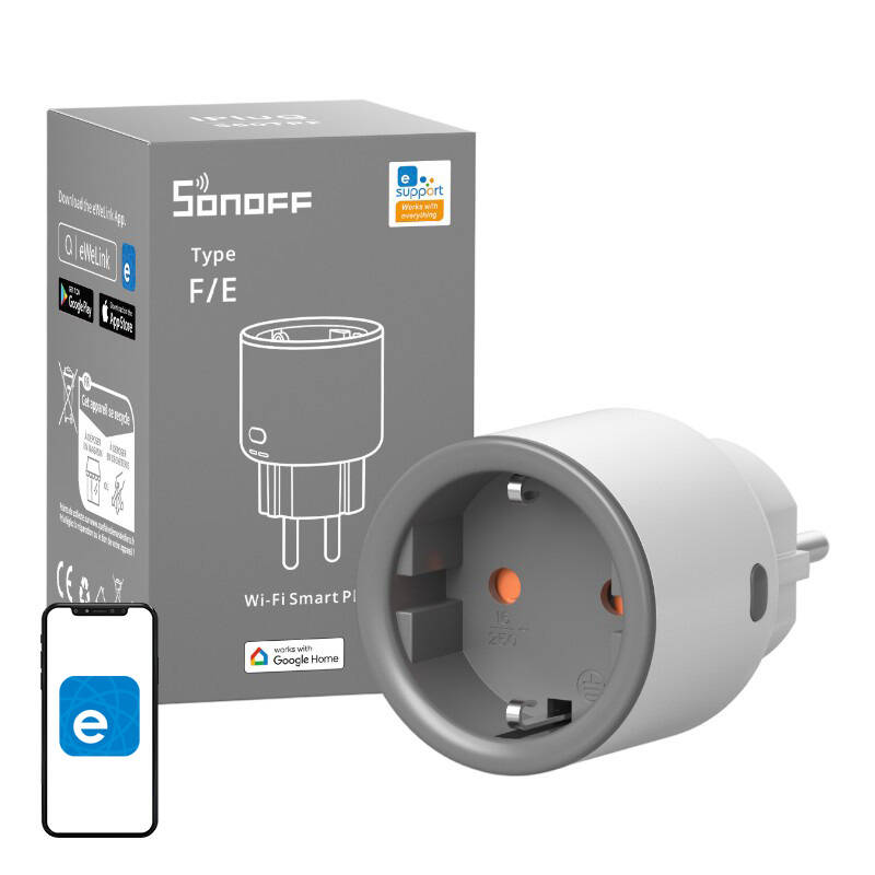 Inteligentne gniazdko WiFi Sonoff S60TPF - Sklep msalamon