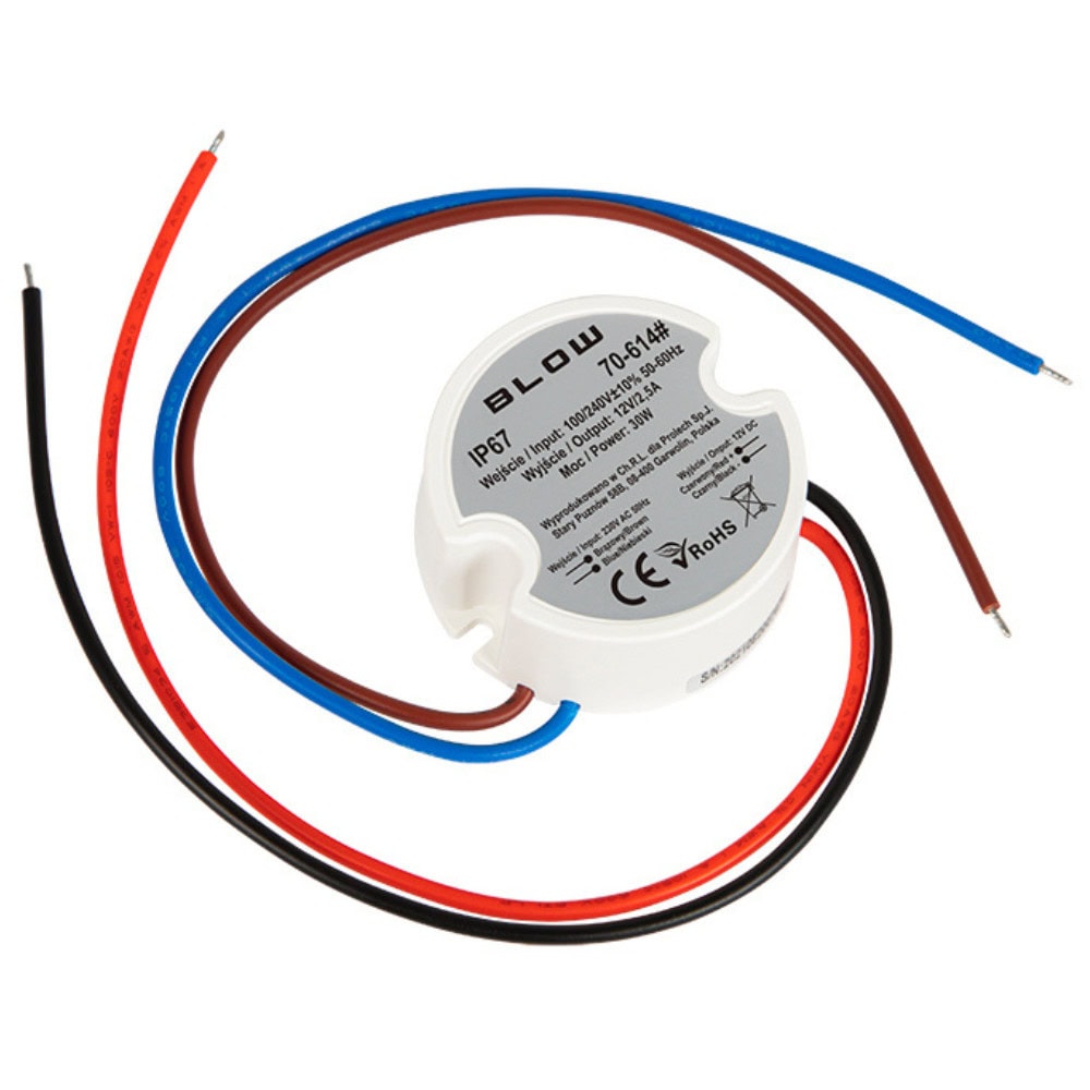 Zasilacz impulsowy dopuszkowy 12V/2,50A 30W - Sklep msalamon