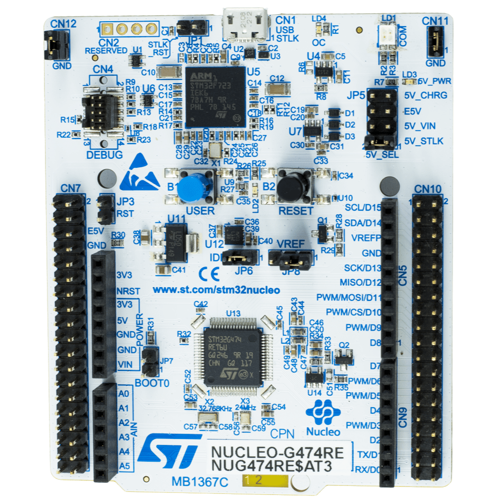 STM32 NUCLEO-G474RE Nucleo-64 z STM32G474RET6 ARM Cortex-M4 - Sklep msalamon