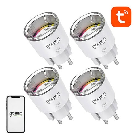 Inteligentne gniazdko WiFi Gosund EP2 4 szt. 10A Tuya - Sklep msalamon