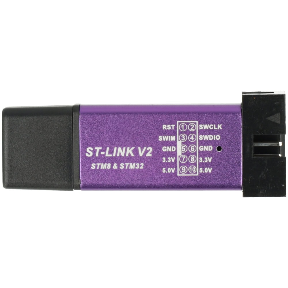 Programator ST-Link V2 do STM32 i STM8 fioletowy - Sklep msalamon