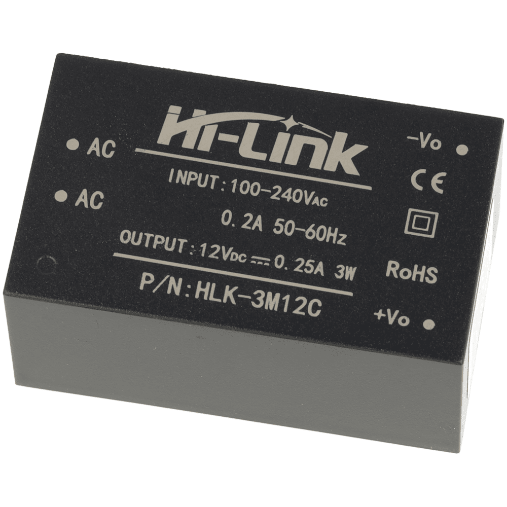 Zasilacz Hi-Link HLK-3M12C 85–265 V AC / 12V DC - 3W - Sklep msalamon