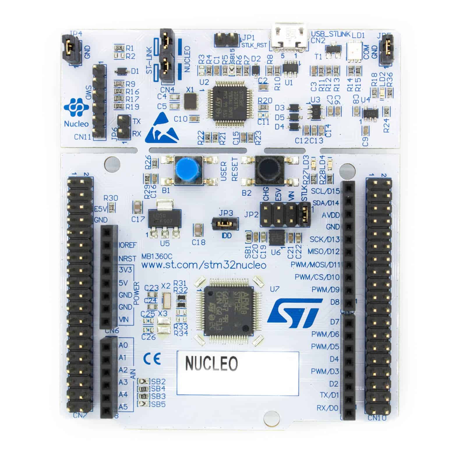 STM32 NUCLEO-G0B1RE Nucleo-64 z STM32G0B1RET6 ARM Cortex-M0+ - Sklep msalamon