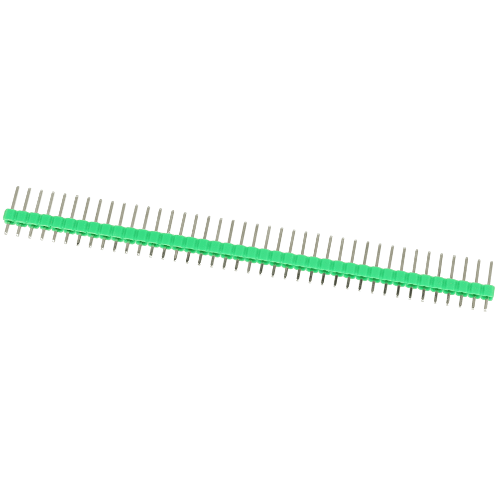 Wtyk goldpin 1x40 prosty raster 2.54mm zielony - Sklep msalamon