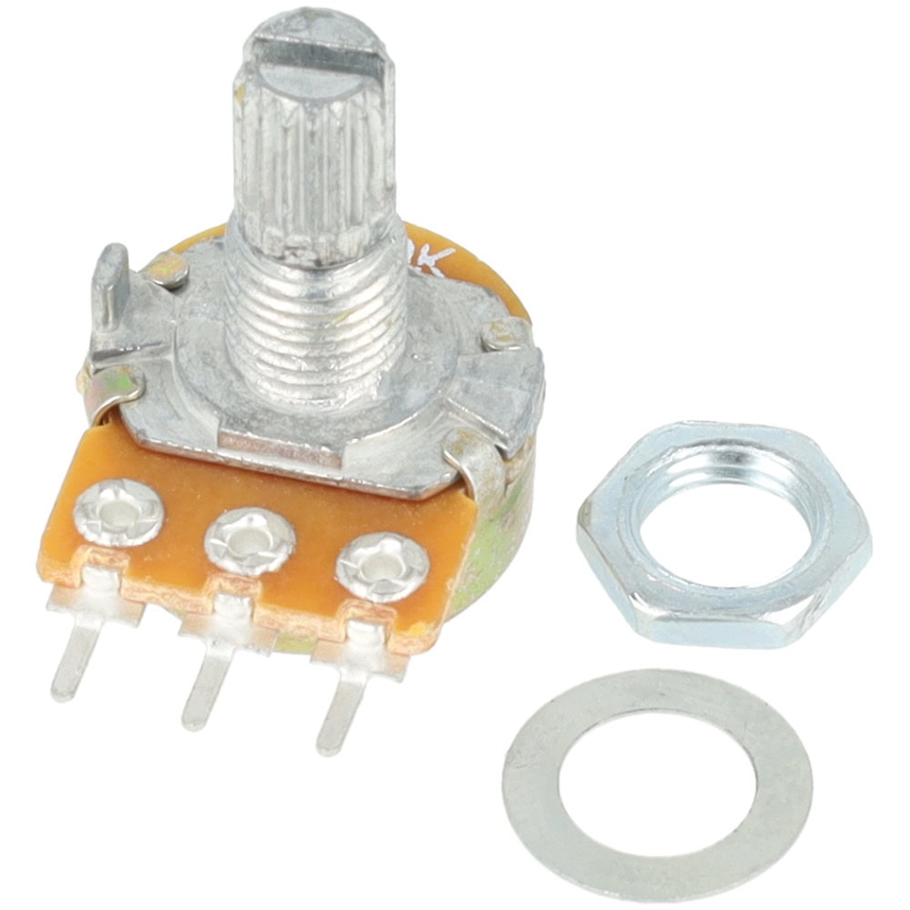 Potencjometr Liniowy Obrotowy B250K 250K Ohm L=15mm - Sklep msalamon