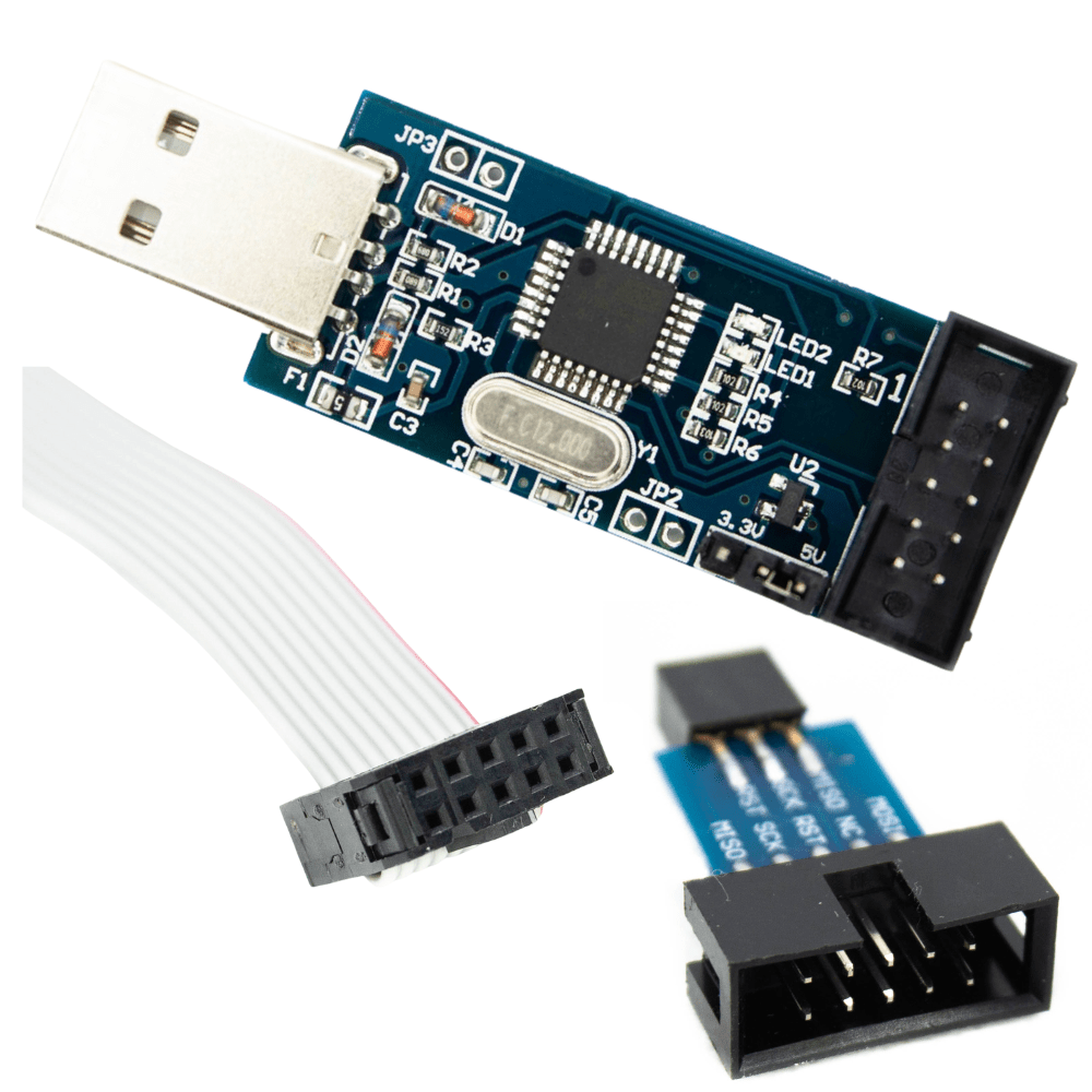 Programator USBASP dla AVR + taśma + adapter - Sklep msalamon
