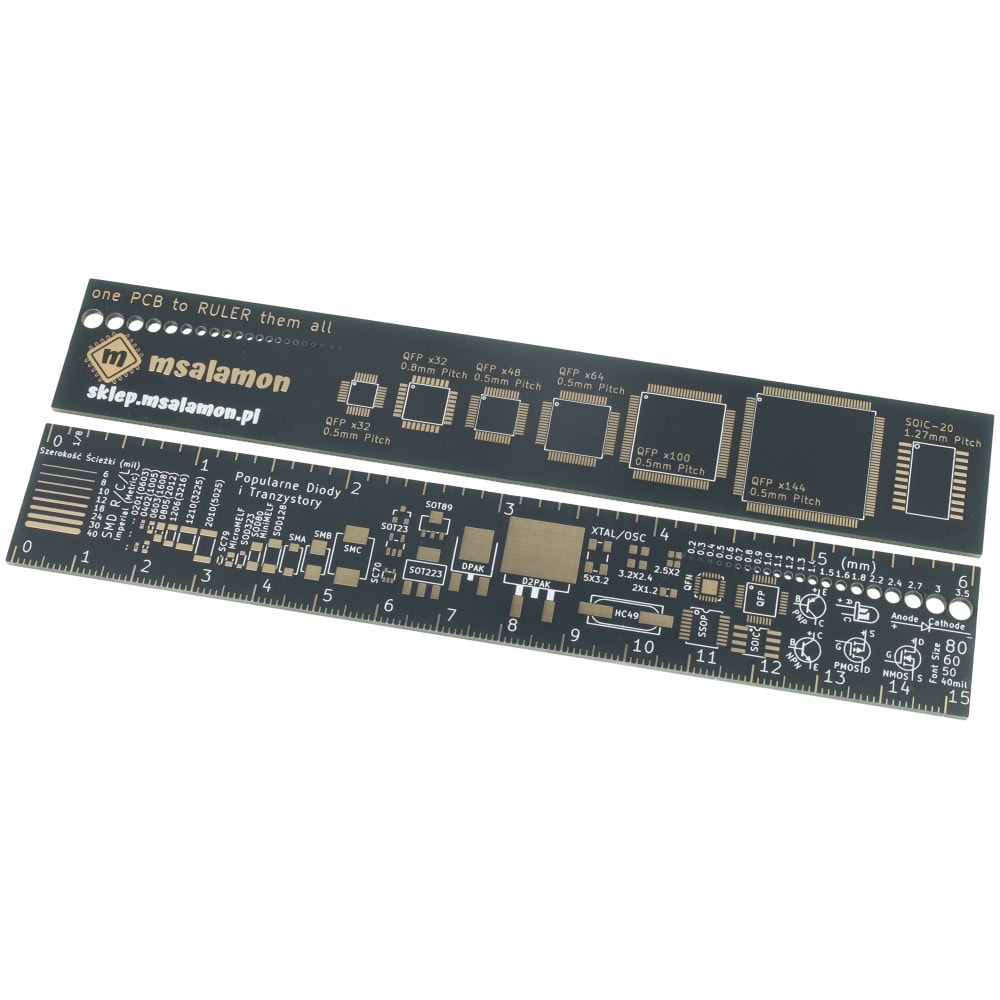 Linijka PCB dla elektronika 15cm msalamon - Sklep msalamon