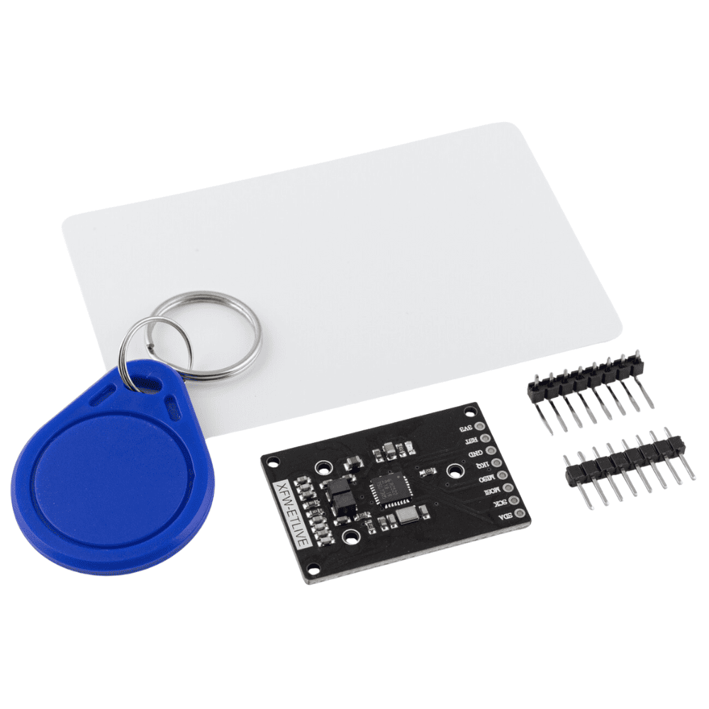 Czytnik RFID RC522 13,56 MHz Z kartą i brelokiem - Sklep msalamon