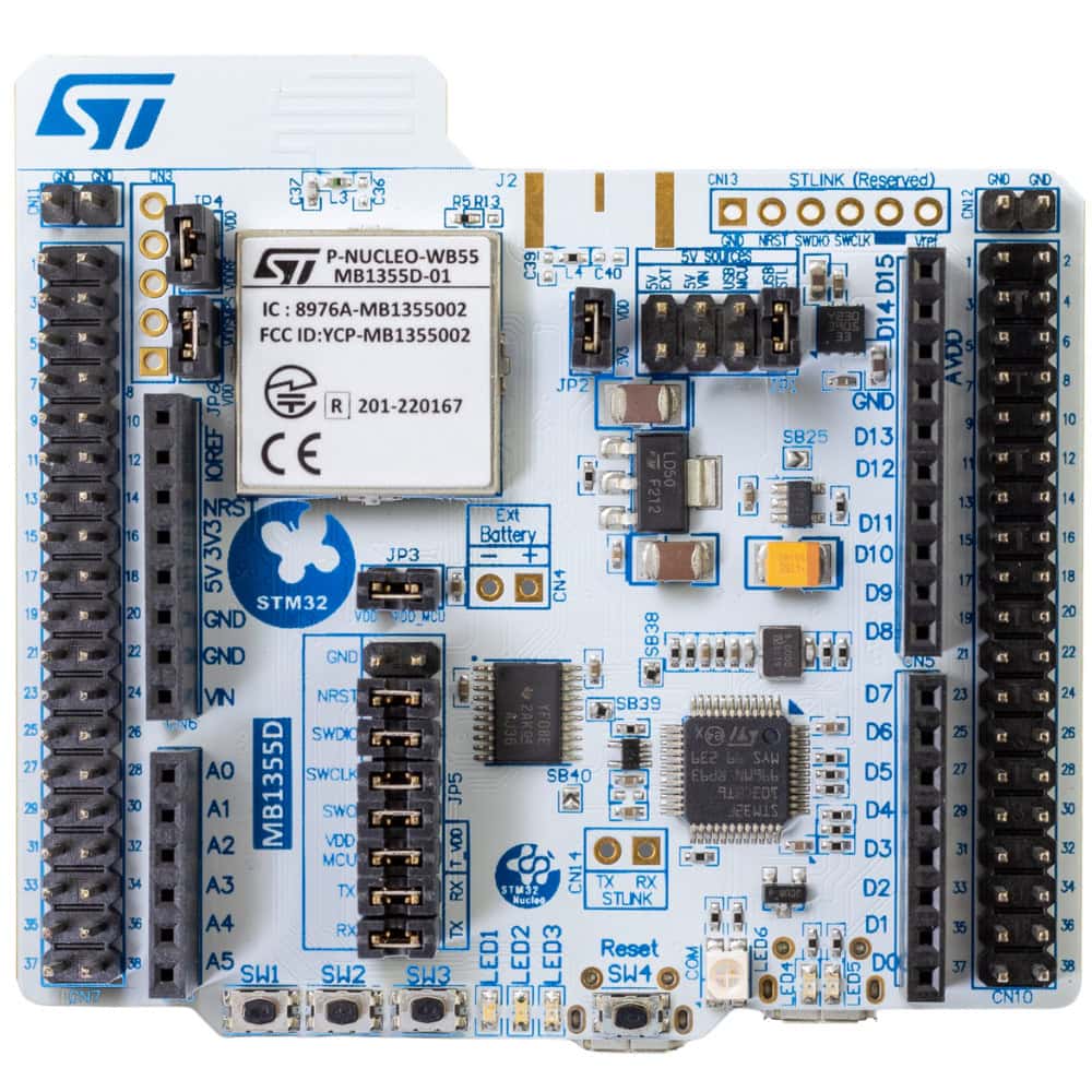 STM32 NUCLEO-WB55RG Nucleo-64 z STM32WB55RG ARM Cortex-M4/M0+ BLE - Sklep msalamon