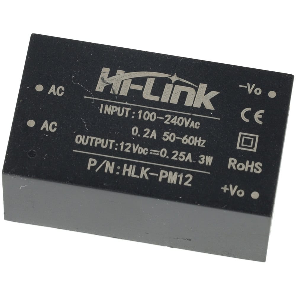 Zasilacz Hi-Link HLK-PM12 100V-240V AC / 12V DC - 0.25A - Sklep msalamon