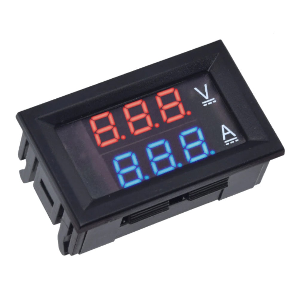 Woltomierz Amperomierz panelowy LED 100A 0-100V DC - Sklep msalamon