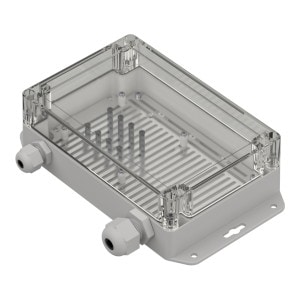 Obudowa hermetyczna do elektroniki - Zestaw IoT Kradex IOT.ZPSET1812.2 Transparentna - Sklep msalamon