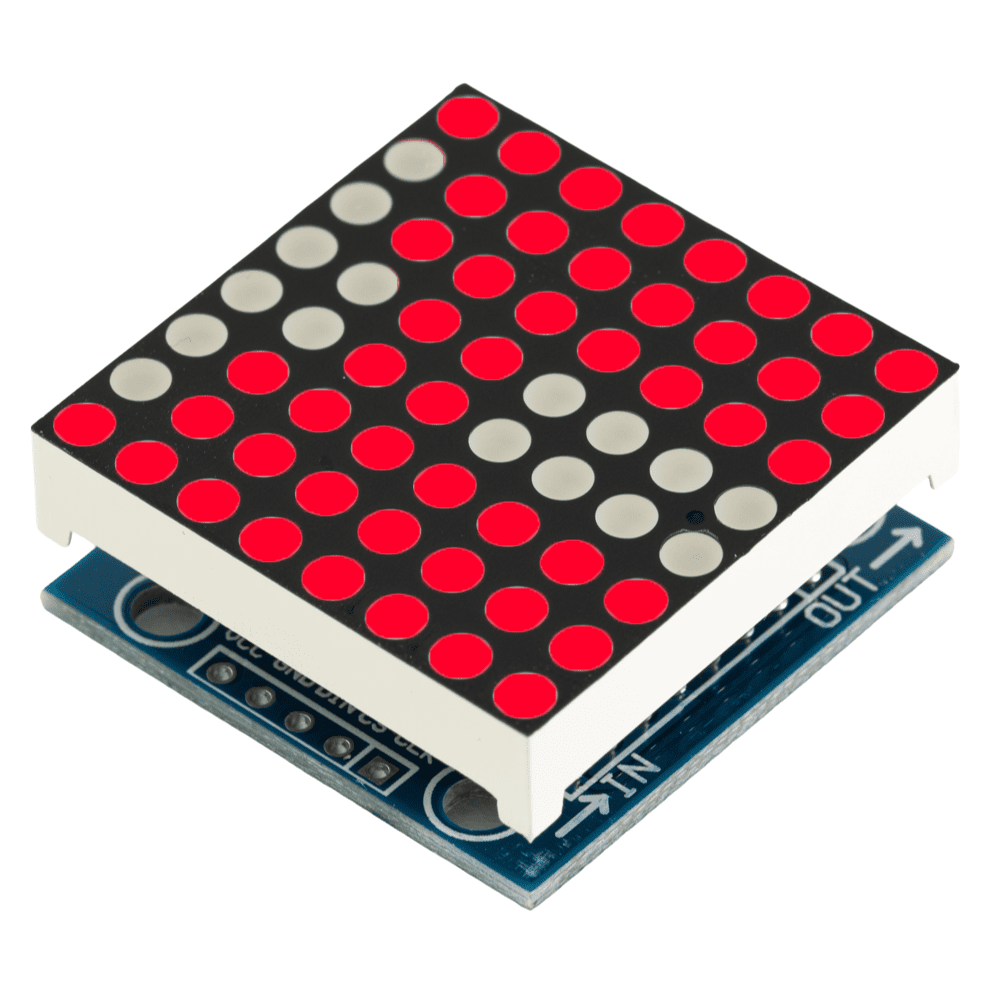 Wyświetlacz Matryca LED 8x8 MAX7219 LED czerwony - Sklep msalamon