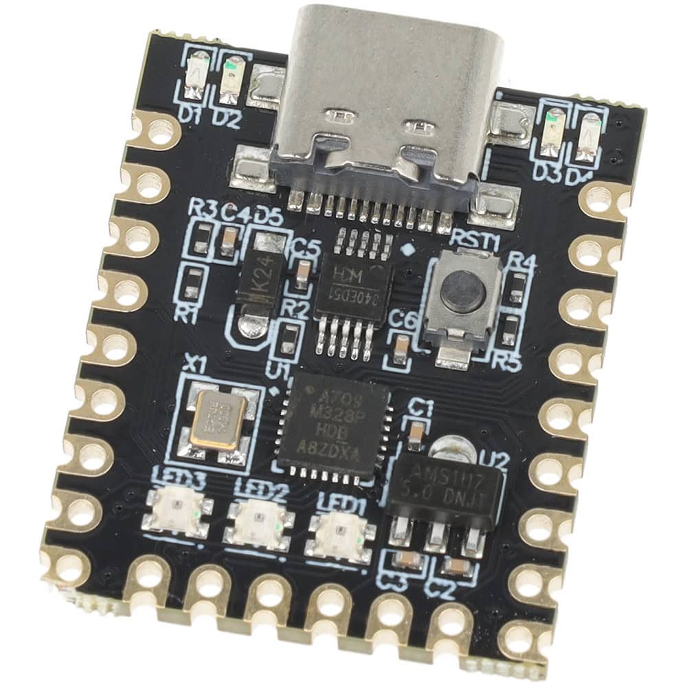 Nano SuperMini ATmega328P Z USB-C ZGODNY Z Arduino® 24 pin - Sklep msalamon