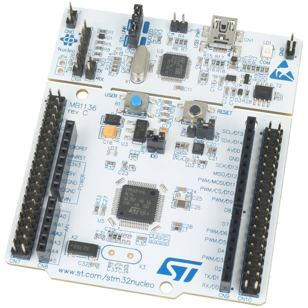 STM32 NUCLEO-F446RE Nucleo-64 z STM32F446RET6 ARM Cortex-M4 - Sklep msalamon
