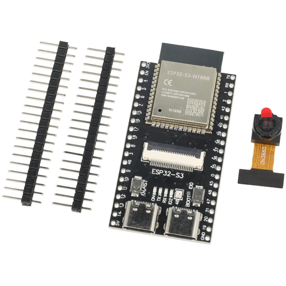 Płytka ESP32 z kamerą ESP32-S3 Z WiFi + BLE - Sklep msalamon