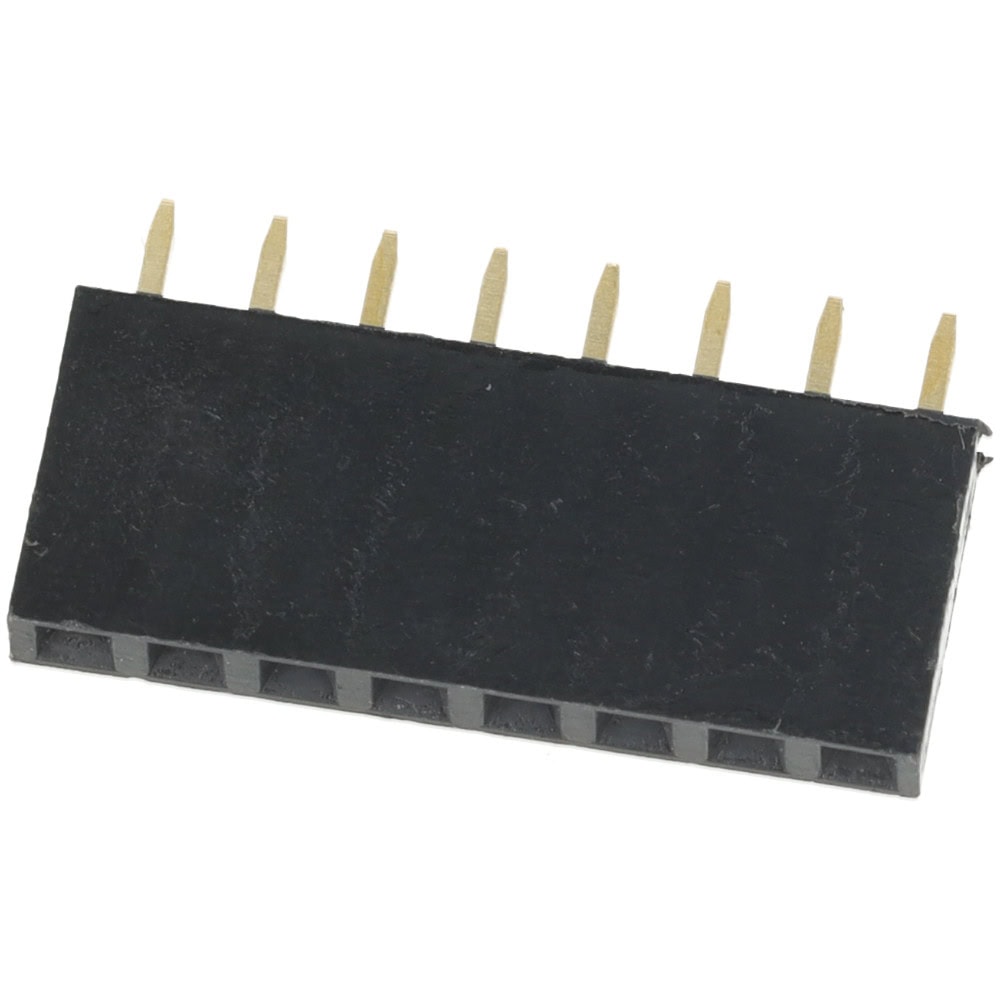 Gniazdo goldpin 1x8 pin żeńskie proste 2.54mm - Sklep msalamon