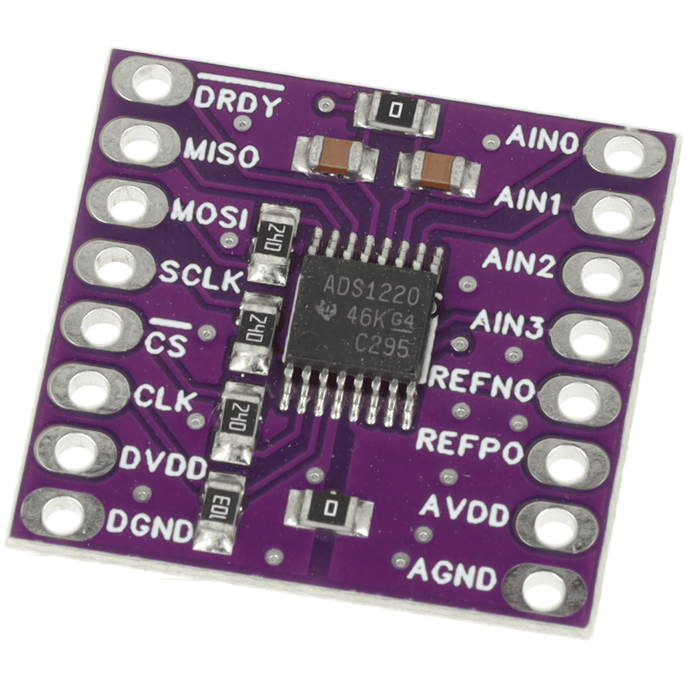 Przetwornik ADC 24-bit 4 kanały ADS1220 - Sklep msalamon
